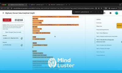 BigQuery Soccer Data Analytical Insight GSP850