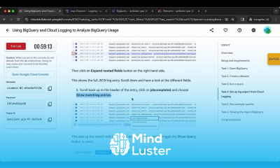 Using BigQuery and Cloud Logging to Analyze BigQuery Usage GSP617