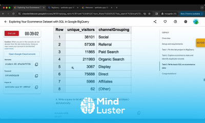 Exploring Your Ecommerce Dataset with SQL in Google BigQuery GSP407
