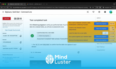 BigQuery Qwik Start Command Line GSP071