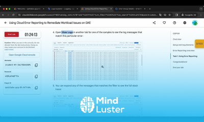 Using Cloud Error Reporting to Remediate Workload Issues on GKE GSP939
