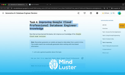 Generative AI Database Engineer Revision ARC118