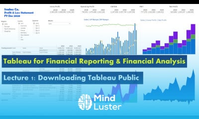 Lecture 1 Downloading Tableau Public free version Course Tableau for Financial Reporting