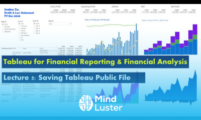 Lecture 5 Saving Tableau file Course Tableau for Financial Reporting Financial Analysis