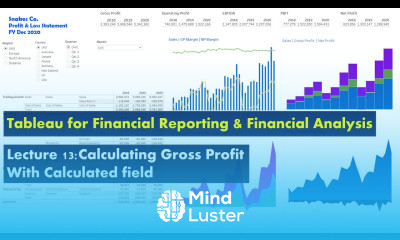 Lecture 13 Calculating Gross Profit w Calculated field Course Tableau for Financial Reporting
