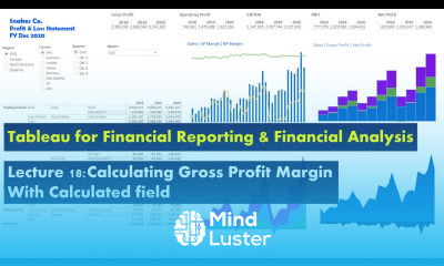 Lecture 18 Calculating Gross Profit Margin with Calculated field Course Tableau for FA FR