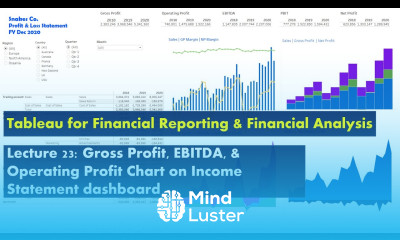 Lecture 24 Income Statement dashboard GP EBITDA OP Chart Course Tableau for FR FA