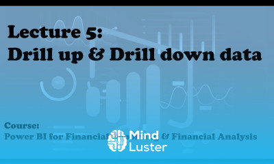 Lecture 5 Drill up and drill down data Course Financial Reporting Analysis with Power BI