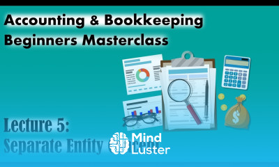 Lecture 5 Separate Entity Concept Course Accounting Bookkeeping Masterclass Beginner to Adv