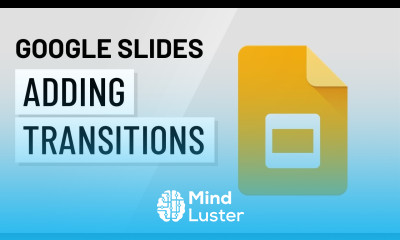Google Slides Adding Transitions
