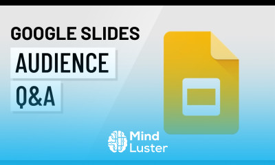 Google Slides Audience Q A