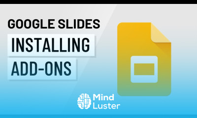 Google Slides Installing Add ons
