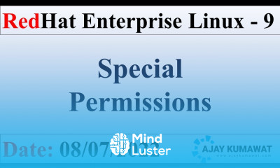 Linux Special Permissions in Hindi RedHat Enterprise Linux RHCSA RHCE RHEL 9 Ajay Kumawat
