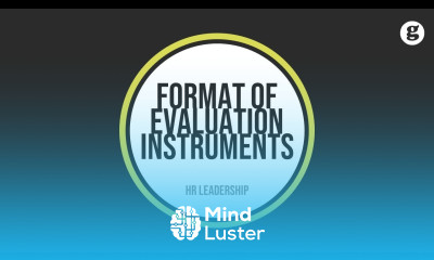 Format of Evaluation Instruments