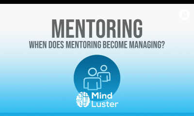 When does Mentoring Become Managing