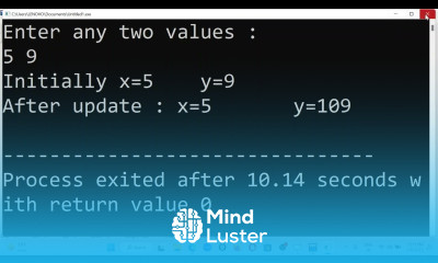 21 Example program on Parameter Passing Mechanisms