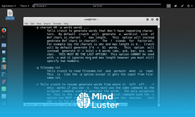 4 How to Create your own Wordlist using Crunch