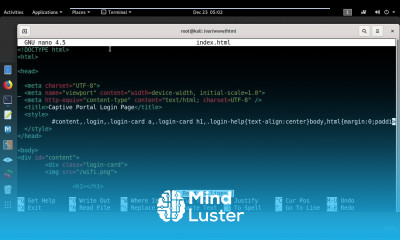 8 Capture the Login Information using a PhP Script