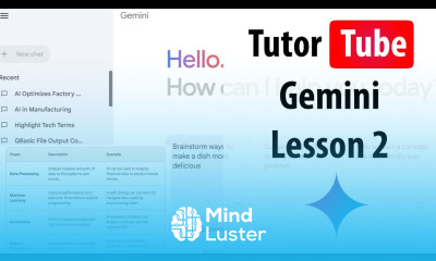Google Gemini Lesson 2 Gemini Interface Tour