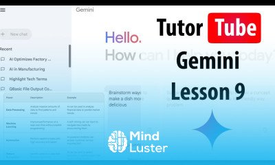 Google Gemini Lesson 9 Generating HTML
