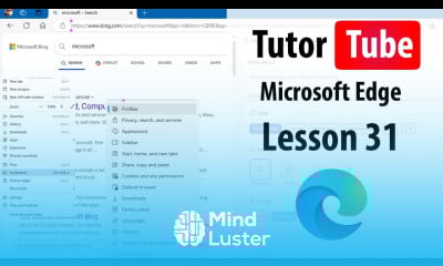 Microsoft Edge Lesson 31 Favorites Button and Bar
