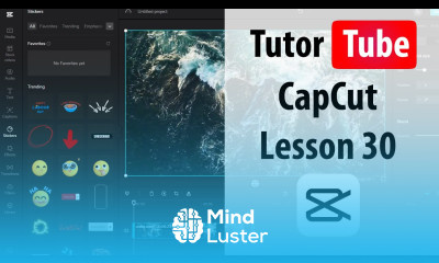 CapCut Lesson 30 Searching and using Stickers