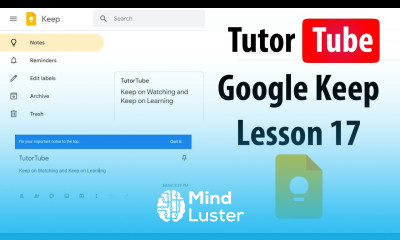 Google Keep Tutorial Lesson 17 Dark Theme