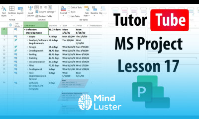 Microsoft Project Lesson 17 Pasting Tasks from Clipboard Directly