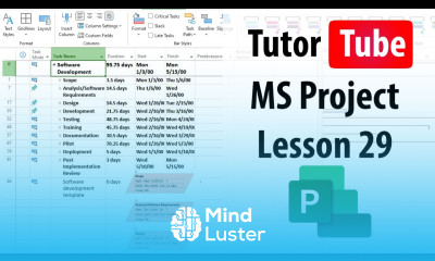 Microsoft Project Lesson 29 Changing Link Layouts
