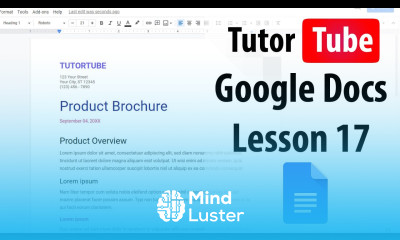 Google Docs Tutorial Lesson 17 Header and Footer Options