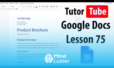 Learn Google Docs Tutorial Lesson 75 Word Count - Mind Luster