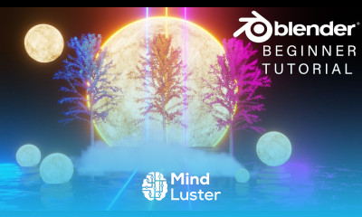 Blender Tutorial Create Landscape with Tree Moon Lighting FREE PROJECT