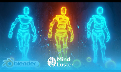 Easy Hologram Shader Blender Tutorial with Geometry Nodes