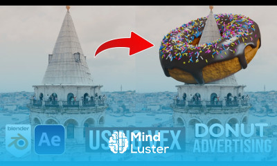 How To Make Donut CGI Ads Using VFX in Blender Blender VFX Tutorial