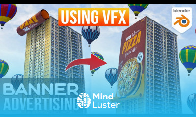 How To Create Banner Unroll CGI Ads Using VFX in Blender Blender VFX Tutorial