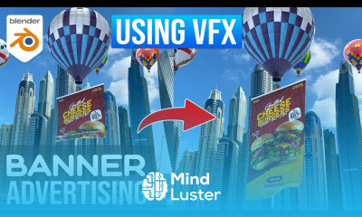 How To Create Banner Unroll CGI Ads Using VFX in Blender Blender VFX Tutorial