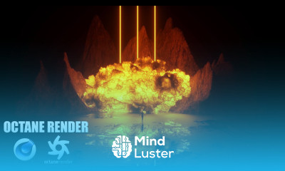 Cinema 4D Octane Render Tutorial Create Fire Cloud Scene