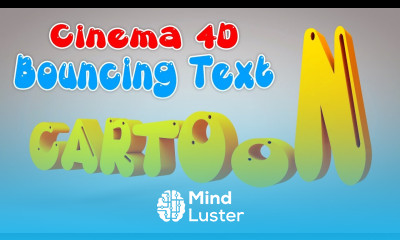 Cinema 4D Tutorial Bouncing Text Animation