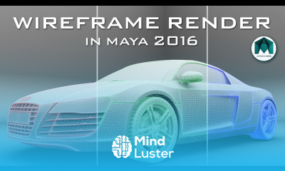 How to Render Wire Frame with Mental ray in Maya in Hindi