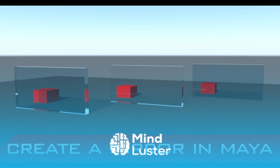 How to create glass in Maya 2017