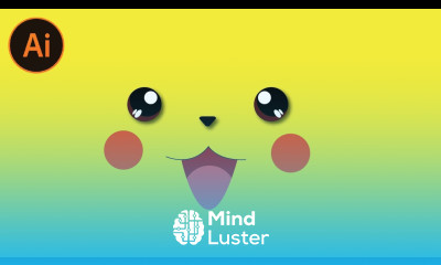 How to Draw Pikachu s Face in illustrator tutorial Hindi