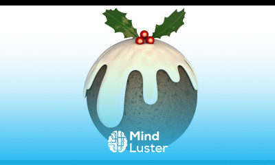 Cinema 4D Tutorial How to Create a Cartoon Christmas Pud