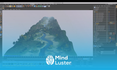 Cinema 4D Tutorial How to Create a Space Colony 08 Baking Trees