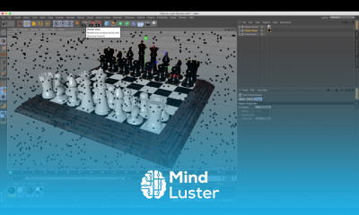 Cinema 4D Tutorial How to Model a Chess Set Part 9 Texturing Lighting and Rendering