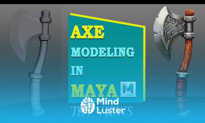 How to Model an Axe In Maya Props Modeling in Maya Maya 2023
