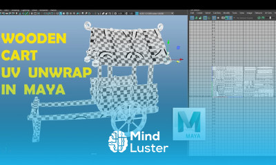 Wooden Cart UV Unwrap In Maya Maya Modelling