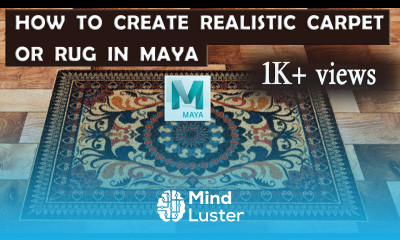 Create Realistic Carpet or Rug in maya Maya Xgen Maya 2023