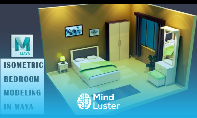 Maya Modeling for Beginners Isometric Bedroom modelling In Maya Maya 2023