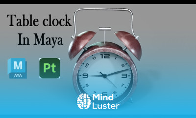 Maya Table Clock Tutorial for Beginners Maya 2023 Adobe Substance 3D Painter Arnold Render