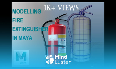 Fire Extinguisher Modeling Modeling Texturing Game Props in Maya Part 1 Maya 2022